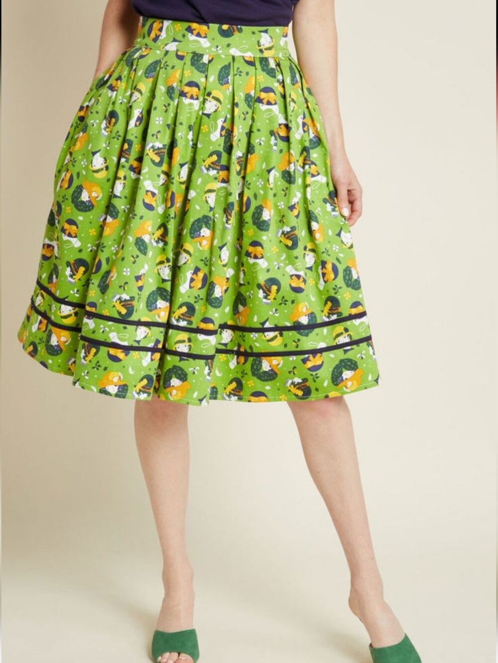 Banned Apparel Dancing Days Vintage Hat 50s Style Full Skirt Modcloth Pin Up XL